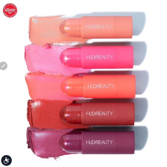 🦋🦋🦋 3/$25---HUDA Cheeky Tint Vegan Cream Blush Stick in Perky Peach -- BNIB - Picture 4 of 13